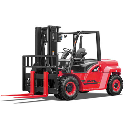 CE 7 ตันก๊าซโพรเปาเนียม Forklift ก๊าซเบนซิน Forklift กับ USA PSI เครื่องยนต์