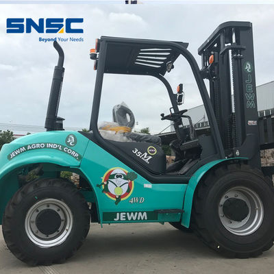 4X2 รถยกถนนที่หยาบ 3500kgs รถยกสี่ล้อขับเคลื่อน