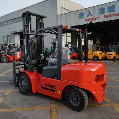ไดเซล แผ่นดินรุนแรง Fork Lifts 3 สเตจ Mast Off แผ่นดิน