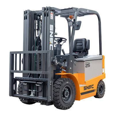4 Way ขนาดเล็กไฟฟ้า Forklift 2.5 ตันไฟฟ้า counterbalance