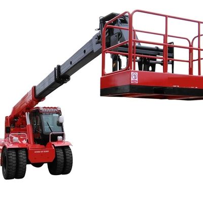 14m Reach Telescopic Boom Forklift 4000 กิโลกรัม Telescoping Boom Forklift เครื่องยกรถ