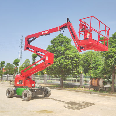 SNSC Telescopic Boom Lift Telescoping Man Lift สําหรับการก่อสร้าง