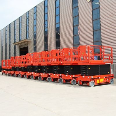 OEM Scissor Lift Work Platform 1T - 5T โหลด พลาตฟอร์ม Scissor ไฟฟ้า