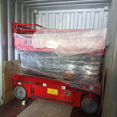 OEM Scissor Lift Work Platform 1T - 5T โหลด พลาตฟอร์ม Scissor ไฟฟ้า